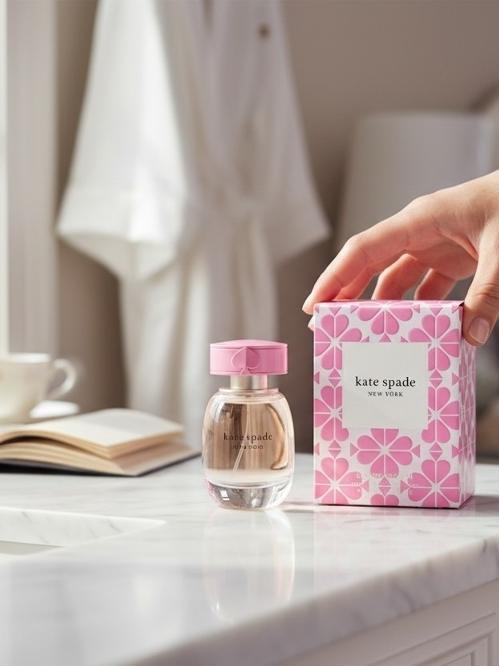 kate spade Pink Floral Perfume Boxed Packaging
